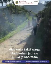 GIAT KERJA BAKTI WARGA PADUKUHAN JATIREJO RT 001